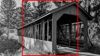 Example landscape image cropped to a square target image